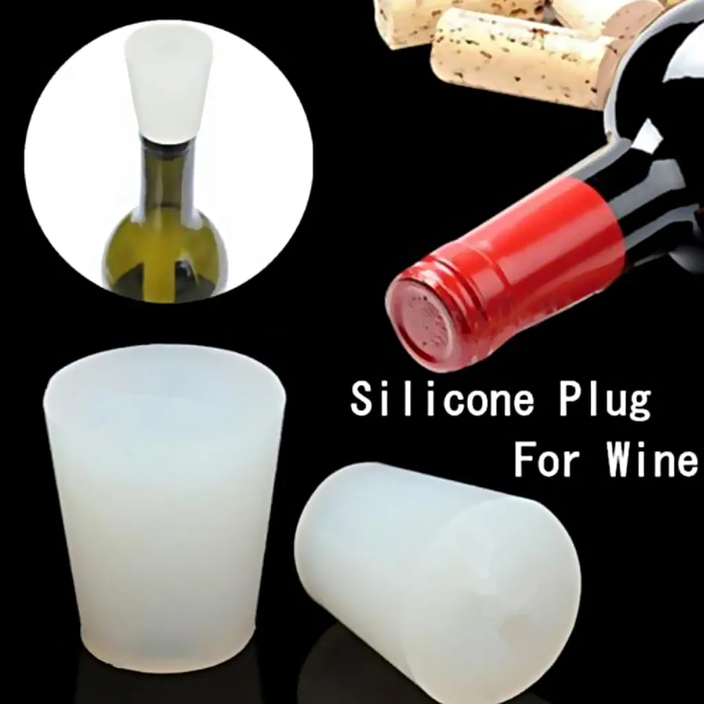 No.5 Home Brewing Solid Rubber Bungs Rubber Plug No Hole Wine Making Bottle Air Lock Bubbler