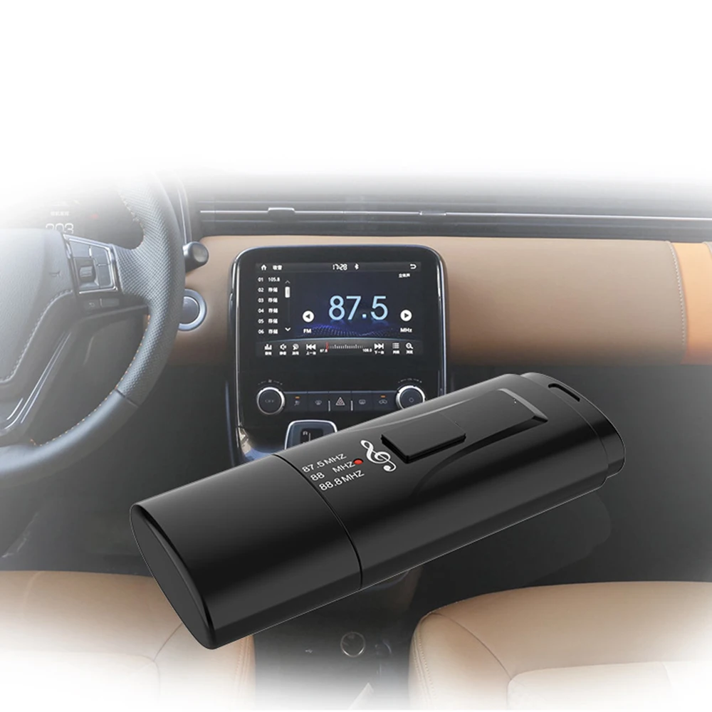Зарядных порта USB для автомобиля совершения вызовов по bluetooth Радио ресивер FM-передачи обоих концах для подключения внешних устройств к автомобильной грузовик bluetooth приемник радио FM передачи стерео