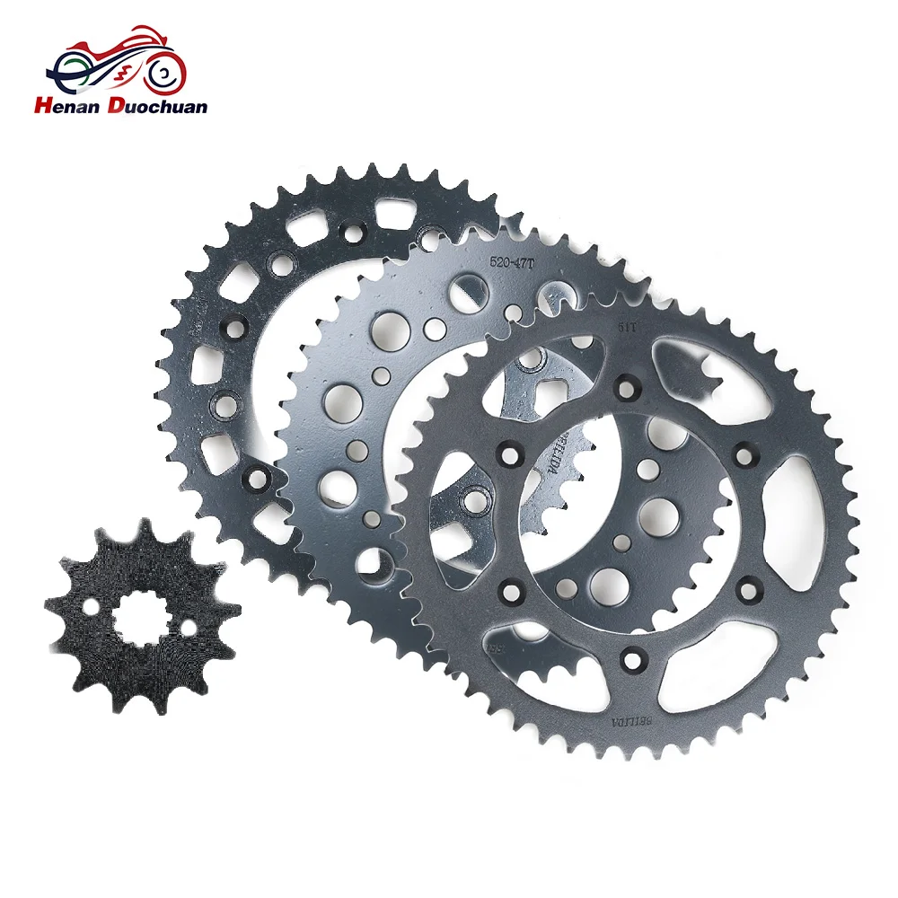 520-13T-43T-47T-51T-Motorcycle-Drive-Chain-and-Front-Rear-Sprocket-Set-for-Honda-XR250