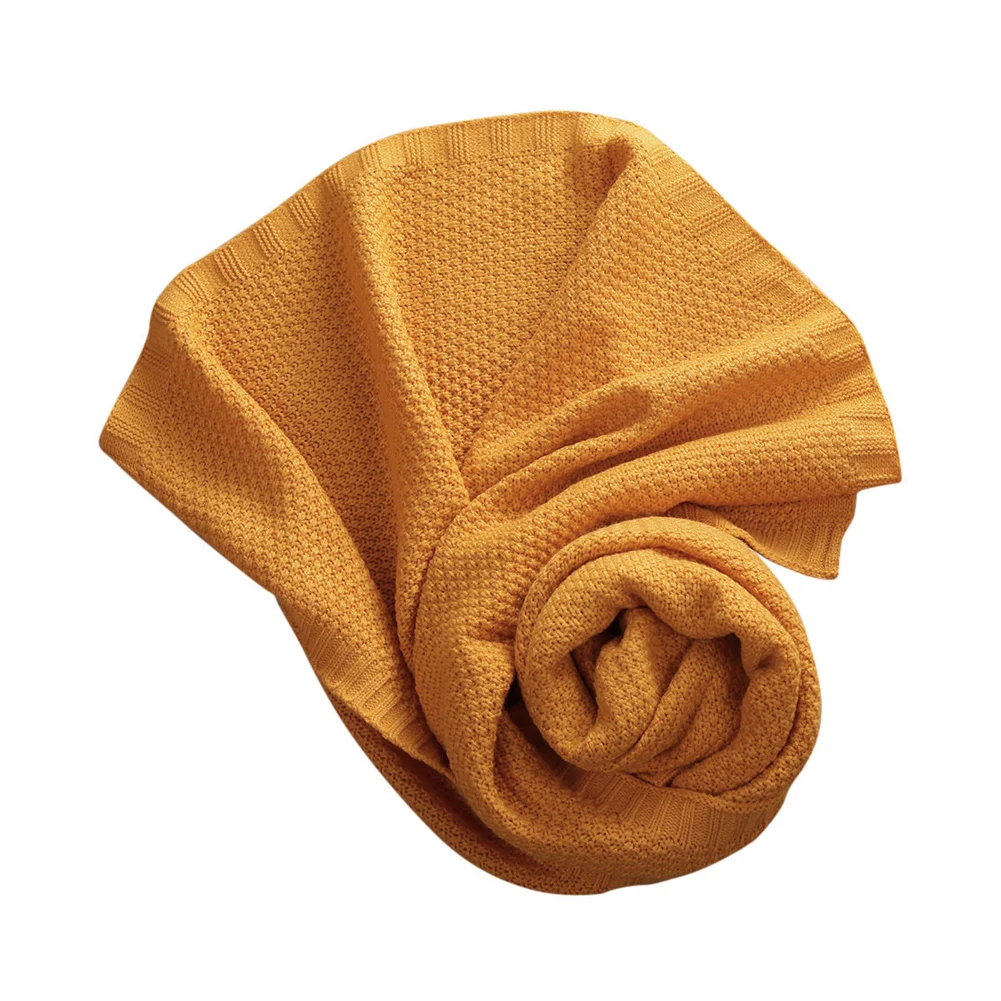 Фирменные детские спальные мешки для новорожденных; весна г.; пеленка для пеленания; трикотажное Хлопковое одеяло для детей от 0 до 3 месяцев; пеленка для пеленания - Цвет: Цвет: желтый