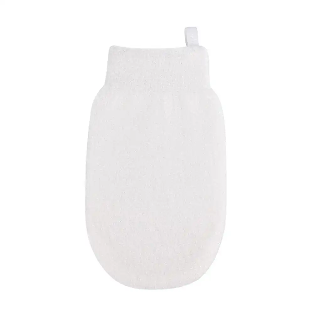 Mitt Glove Bath Exfoliating Wash Skin White Scrub Nylon Shower Tan