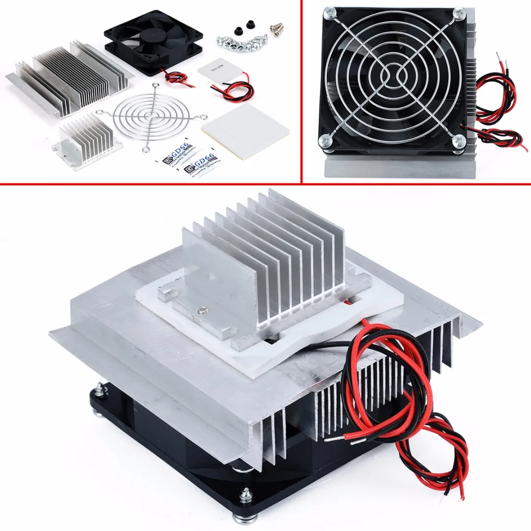 1pc Thermoelectric Peltier Refrigeration Cooler DC 12V Semiconductor Air Conditioner Cooling System DIY Kit