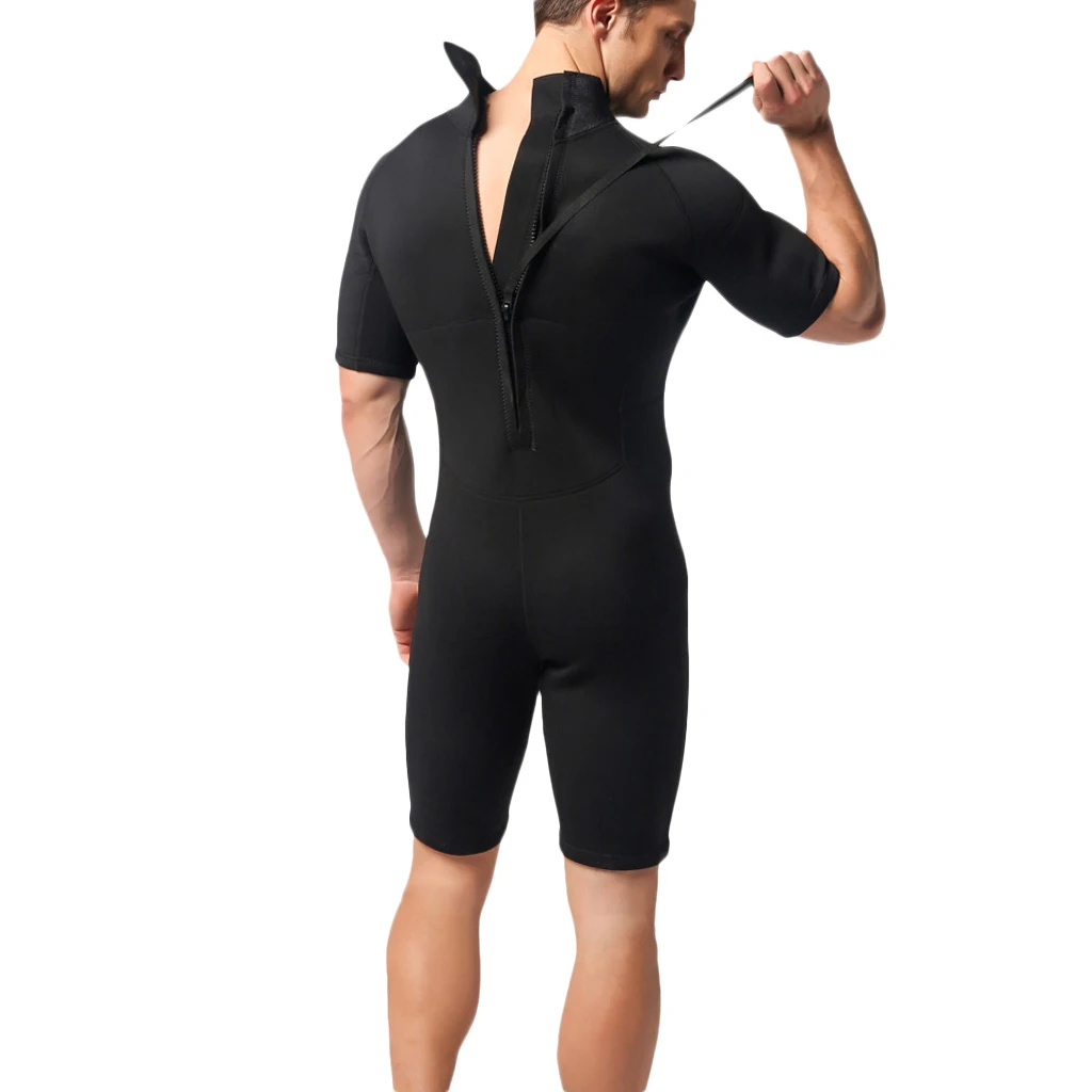 3mm UV Protection Neoprene Short Sleeves Surfing Diving Wetsuit Rash Guard Surfing Diving Snorkeling Neoprene Wetsuit