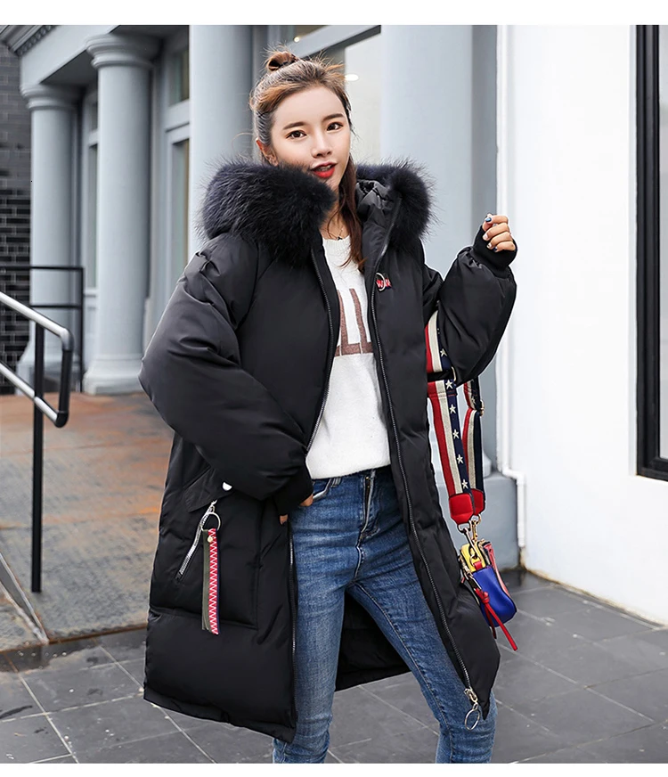 Зимнее женское повседневное пальто с капюшоном, карманами на молнии, животным узором, 4 цвета, пуховик, свободное, с широкой талией, длинное, плотное пальто