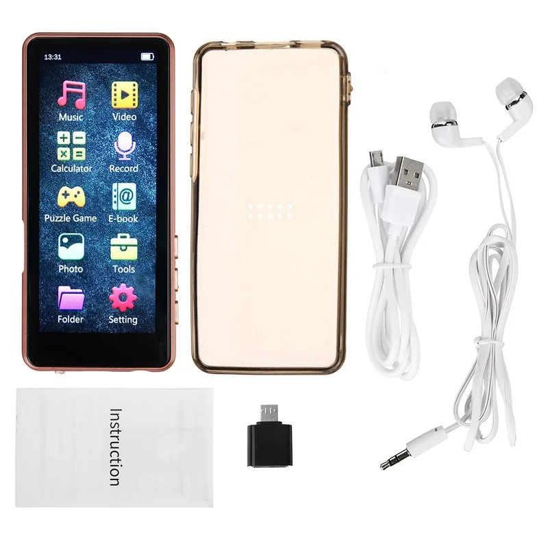 Externo e Cartão Reprodutor de Música Reprodutor de Mp3 m9 com Bluetooth 8gb de Memória sem Perda Mahdi Polegadas hd Ips Tela Cheia Alto-falante tf Mp4 5.0 3.5 - Image 3