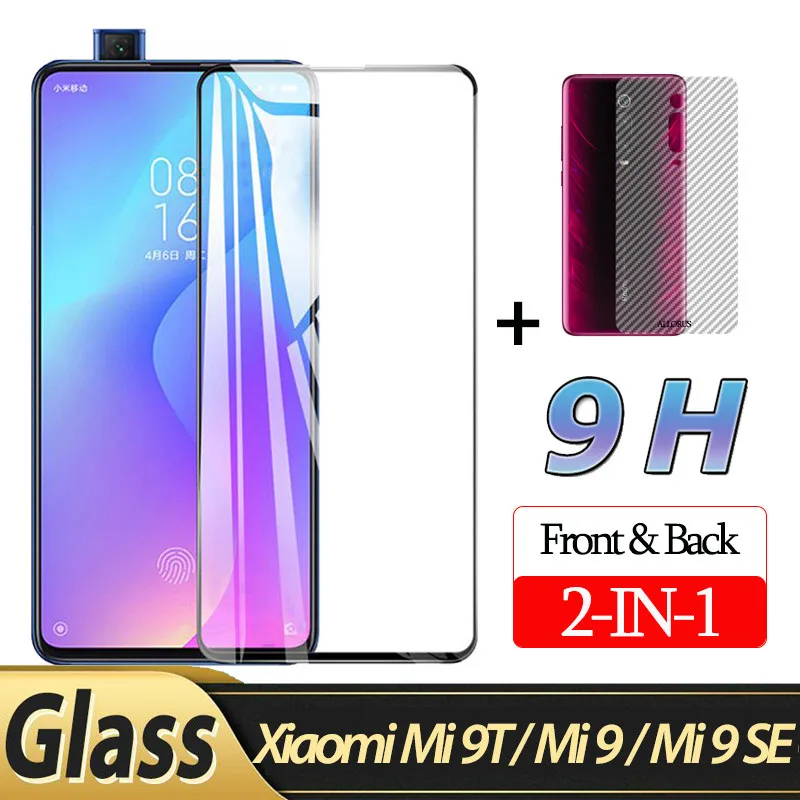 Мягкий задний протектор экрана для ксиоми ми 9т 3D пленка из углеродного волокна Xiaomi Mi 9SE Mi 9 задняя крышка пленка стекло сяоми ми 9т xiaomi mi 9t наклейка - Цвет: 2-in-1 Glass Film