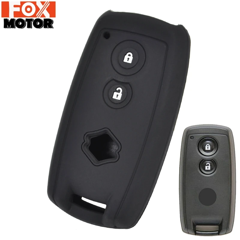 

2 Button For Suzuki Swift Grand Vitara SX4 Scorss XL-7 Skin Holder Protector Silicone Car Remote Key Fob Shell Cover Case