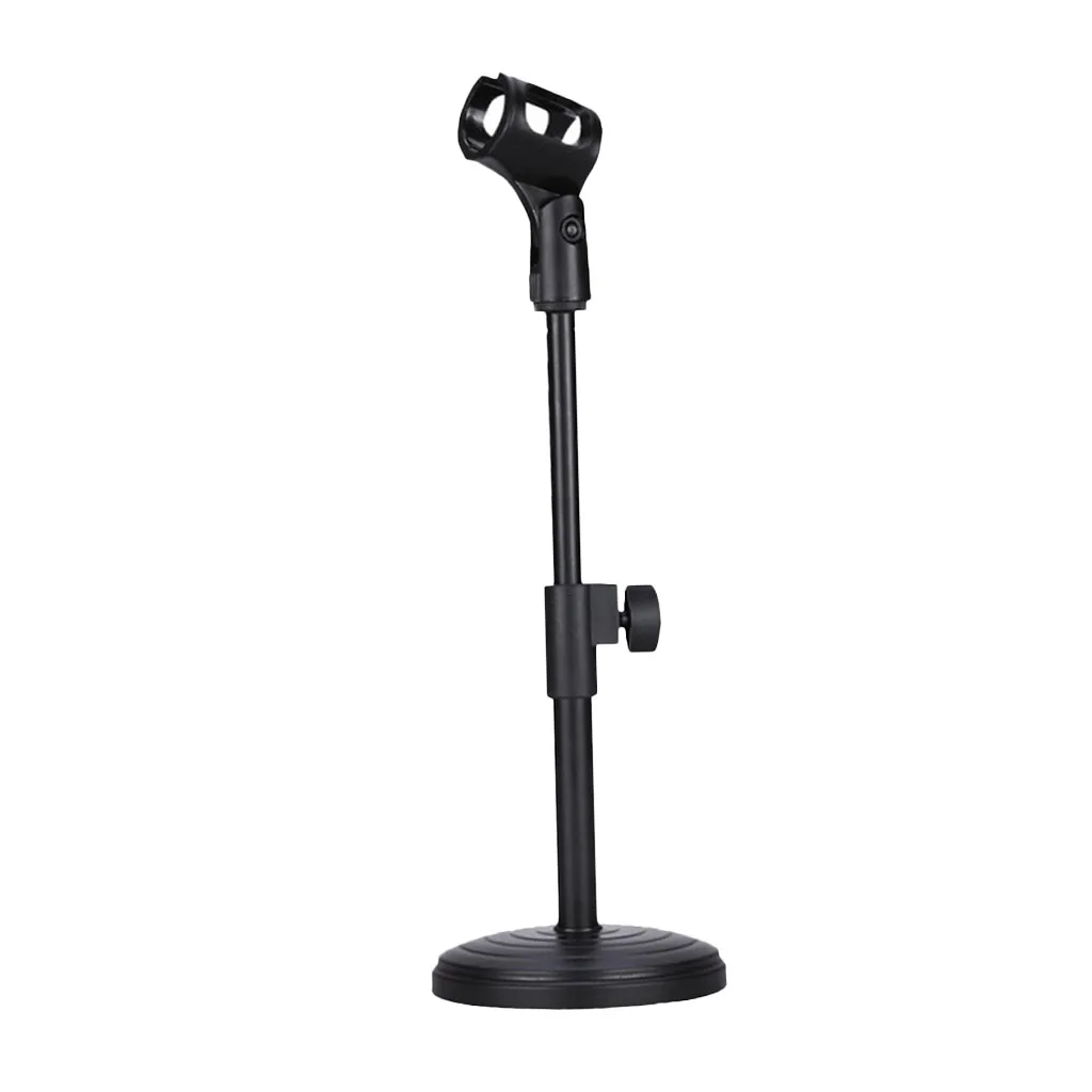 

Adjustable Desk Mic Stand Desktop Tabletop Table Top Short Microphone Stand