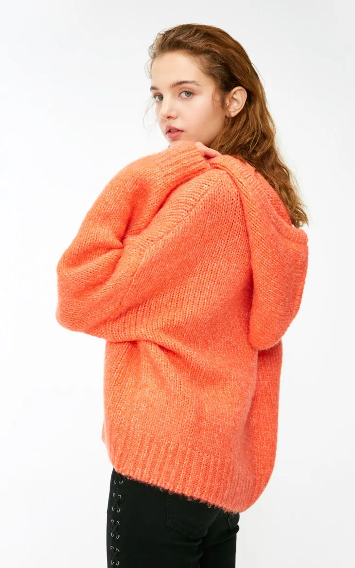 Vero Moda свитер женский женский уличный стиль Досуг с капюшоном свободный свитер вязаный Топ | 318413555