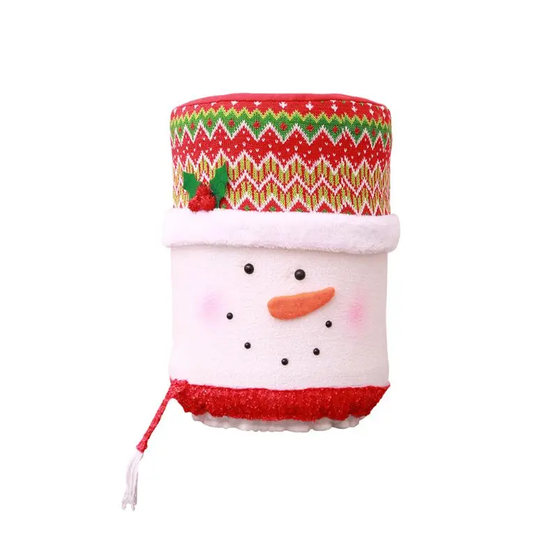 Контейнер в рождественском стиле, бутылка, крышка от пыли, диспенсер для воды, очиститель ведра, декор на Рождество K1MF - Цвет: Snowman