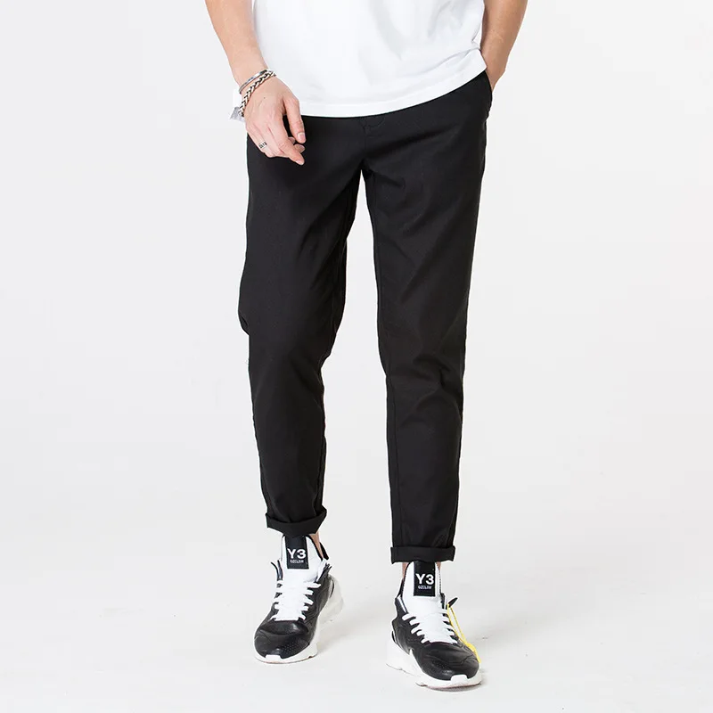 

Hot Sales New Style Fashion Loose 9 Points Casual Pants Teenager Trend Capri Beam Leg Small Harem Pants 1088