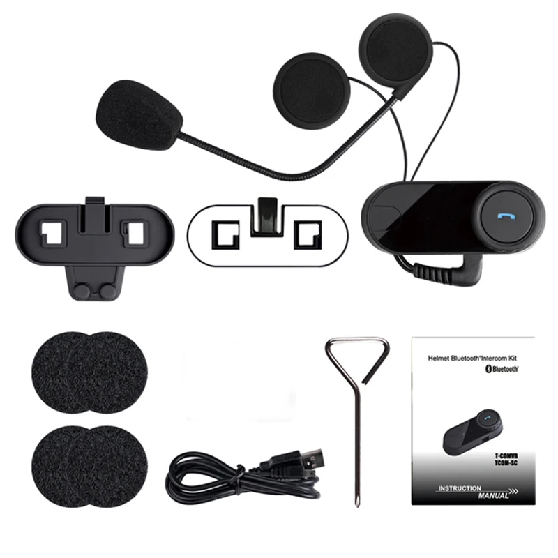 Оригинальный FreedConn TCOM OS мотоциклетный Интерком Bluetooth шлем гарнитура T COM 2 Riders FM BT