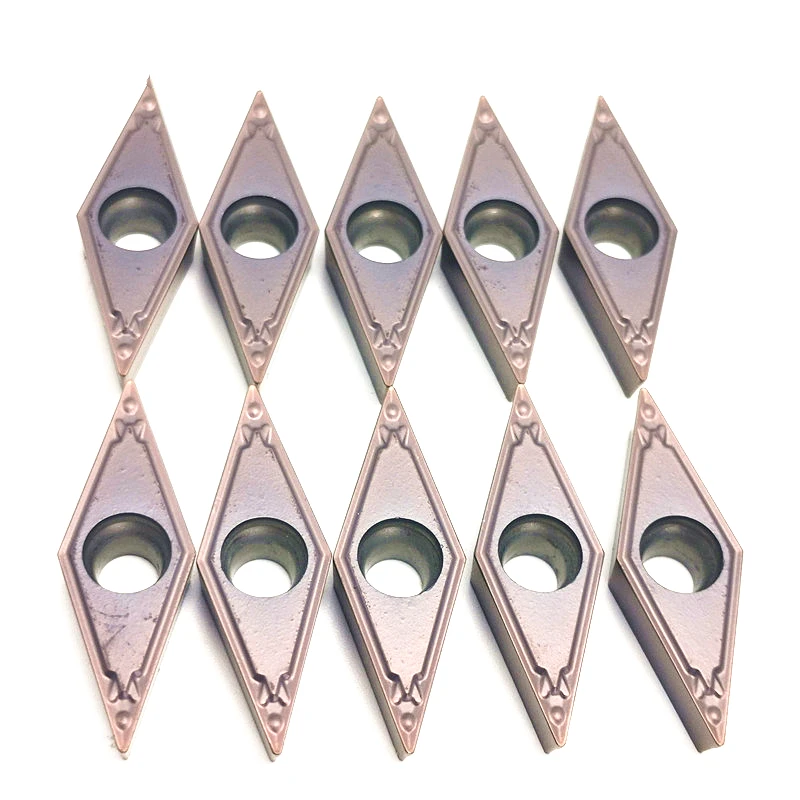 

10PCS High quality VBMT160404 VP15TF External Turning Tools vbmt 160404 carbide inserts metal lathe tools Hard Alloy