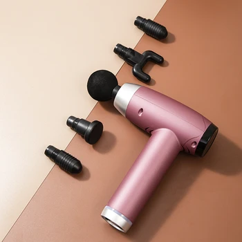 

LCD Display Massage Fascia Gun USB Rechargeable Mini Muscle Neck Membrane Gun Vibration Grab Electric Massager Gun Slimming