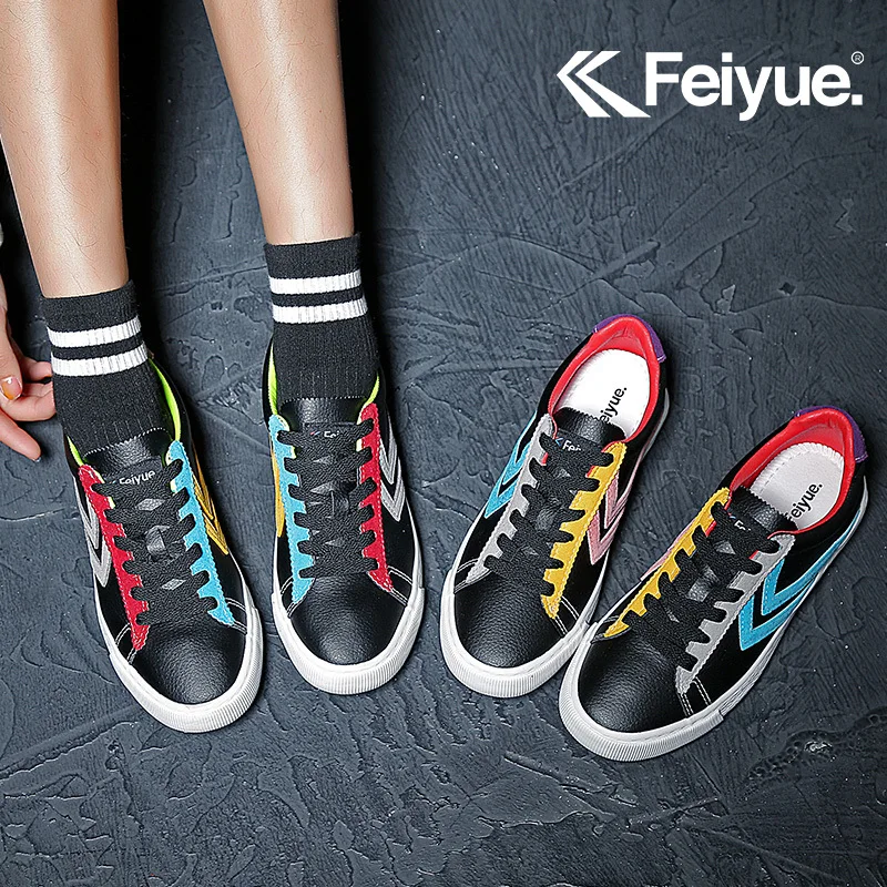 Обувь для кунг-фу; обувь Feiyue из искусственной кожи; женские и мужские кроссовки; удобная обувь для отдыха и скейтбординга; черные кроссовки с низким вырезом; черная обувь из искусственной кожи на плоской подошве