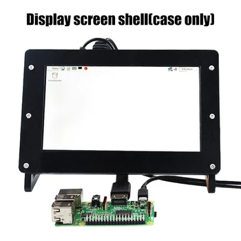

7inch Desktop Protective Acrylic Frame Monitor With Screws LCD Display Touch Screen Case Housing Cover Home For Raspberry Pi