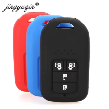 Keyforkess 30pcs copertura a distanza della cassa chiave dell'automobile del Silicone per Honda Civic 2017 Accord Fit CRV CR-V XRV Crosstour HRV JAZZ 4 pulsanti