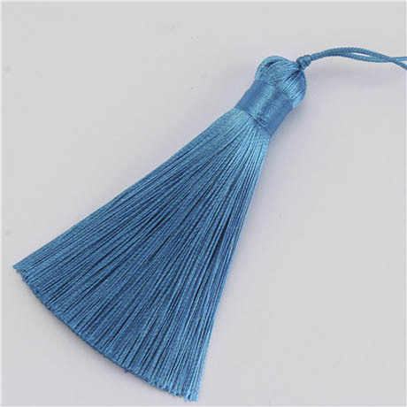 8cm Silk Tassel Pendant Accessories for Jewelry Making Satin Tassel Fringe Trim DIY Earrings Handmade Crafts Findings