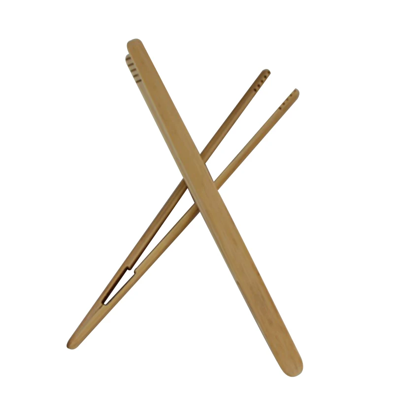 Wooden Tea Tweezer Bacon Tea Clip Tongs Bamboo Kitchen Salad Food Toast Creative zero bamboo clip