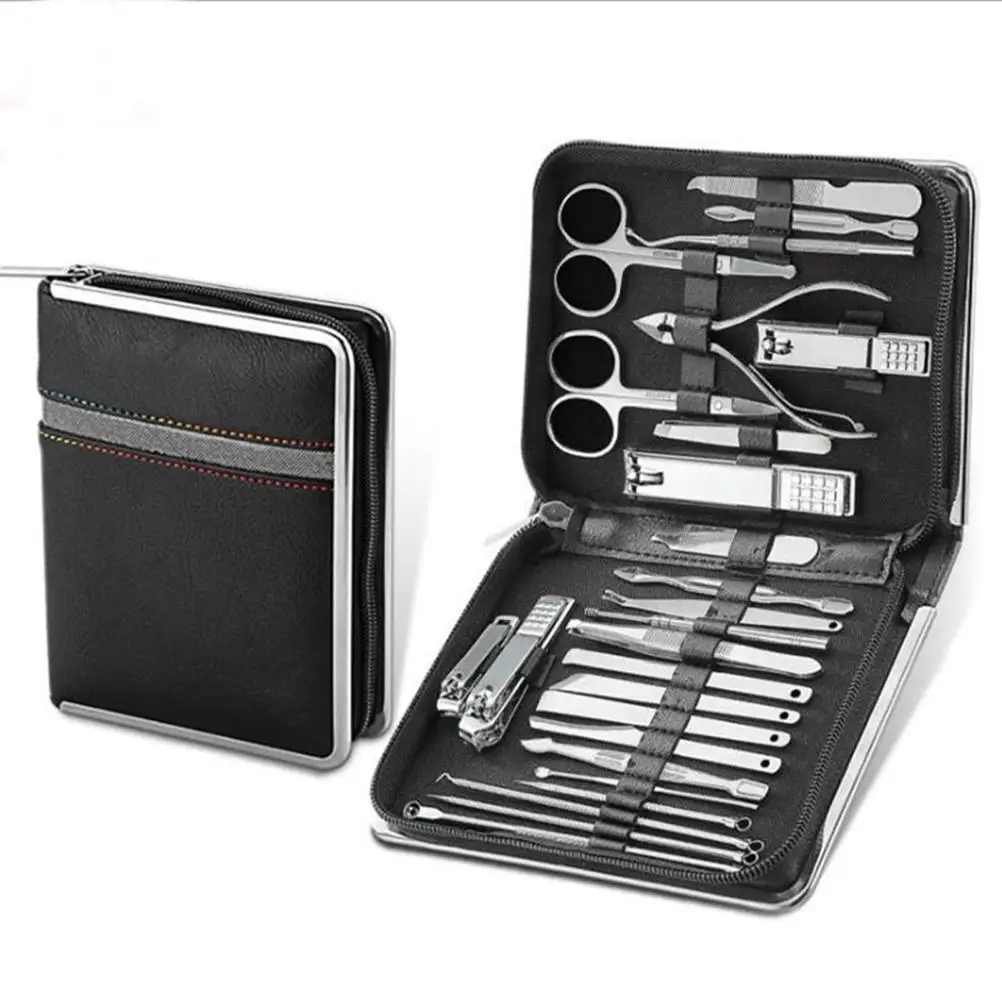 26 Piece Manicure Set Stainless Steel Nail Clippers With Box Pedicure Beauty Manicure Nail