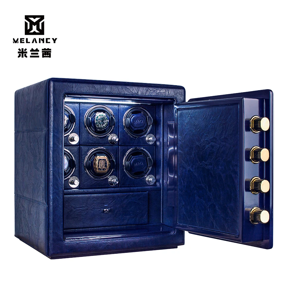 MELANCY Luxury Watch Winder Anti-Theft Safe Fingerprint Recognition Unlock Anti-theft Jewelry Watch Box With TPD 5 Mode Control 6 MELANCY Luxury Watch Winder Anti-Theft Safe Fingerprint Recognition Unlock Anti-theft Jewelry Watch Box With TPD 5 Mode Control - Image 6