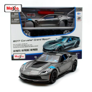 

Maisto 1:24 2017 corvetto grand sport car Assembled version DIY gray Diecast Model Racing Car Toy NEW IN BOX 39527