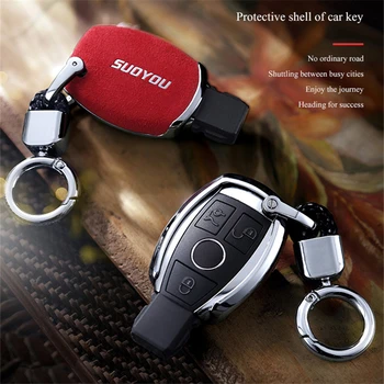 

Faux Flip fur Car Key Case For Mercedes-BenzW204 GLC260 C200CLA GLA200 W177 W213 W222 A225 A217A238 S205 S213 C205 C217C238 C257