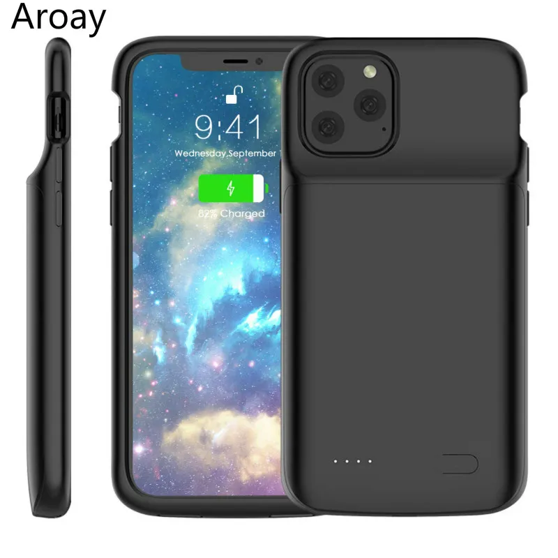 Aroay 5000mAh Чехол-аккумулятор для iPhone11 power Bank Зарядка ультра внешняя задняя батарея для iPhone11Pro 11ProMax