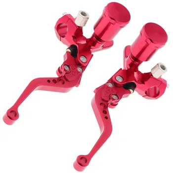 

Universal 22mm (7/8inch) Motorcycle Clutch Brake Master Cylinder Reservoir Levers Kit - Red