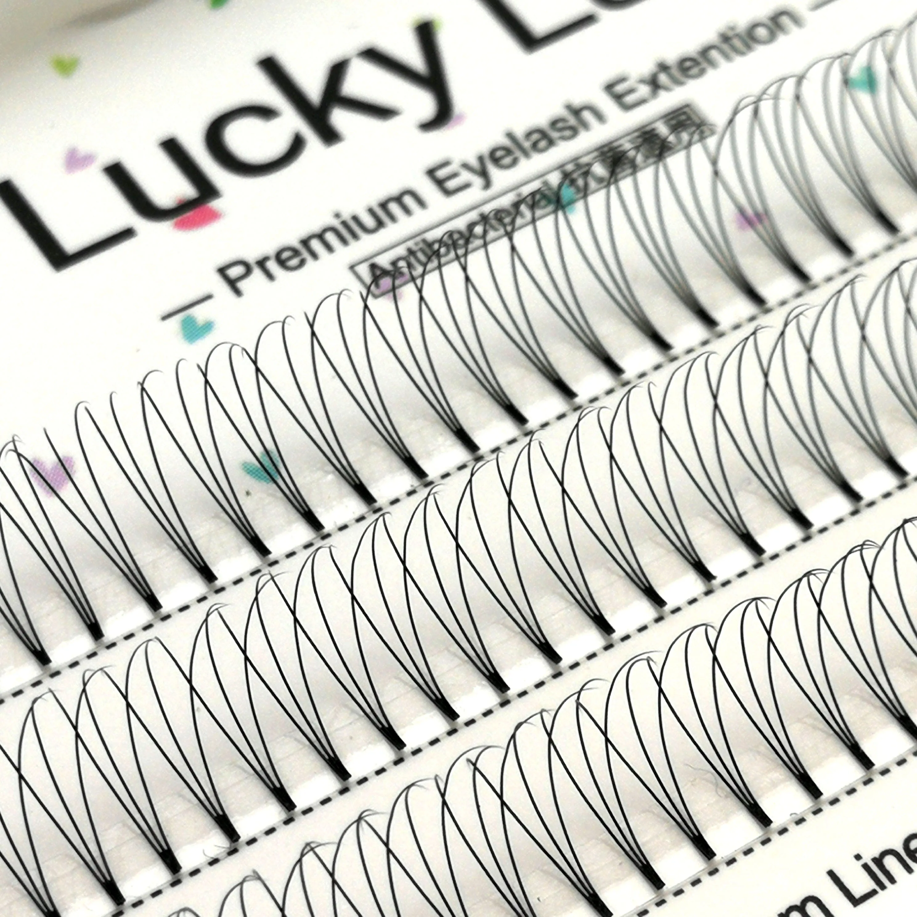 Объемные 2D/ 3D/4D/5D ресницы Lucky Lash 0 10 C/D изгиб короткий стебель накладные ресницы，