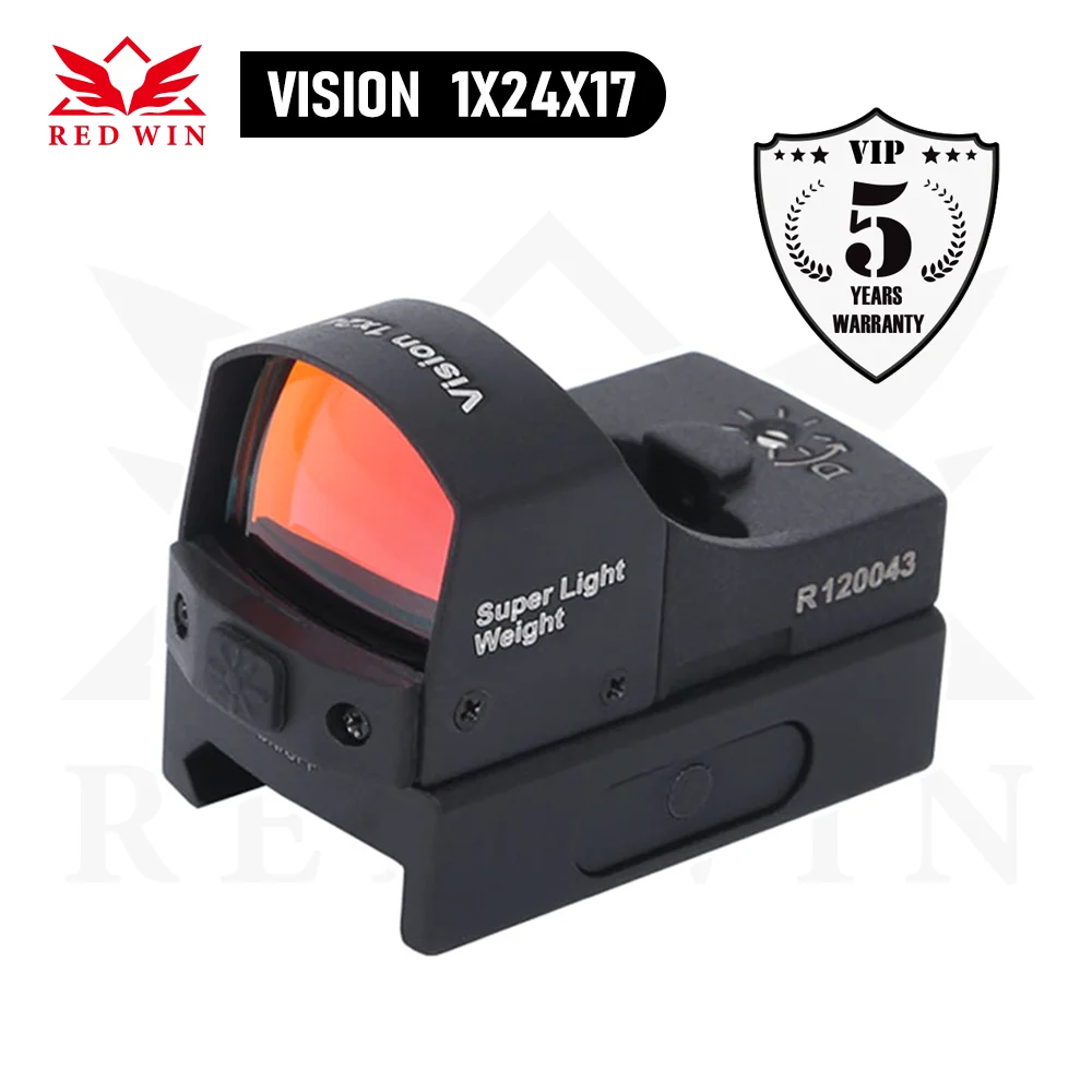 Прицел для пистолета Red Win 1x24 1 MOA 6 уровней красной подсветки | Спорт и развлечения