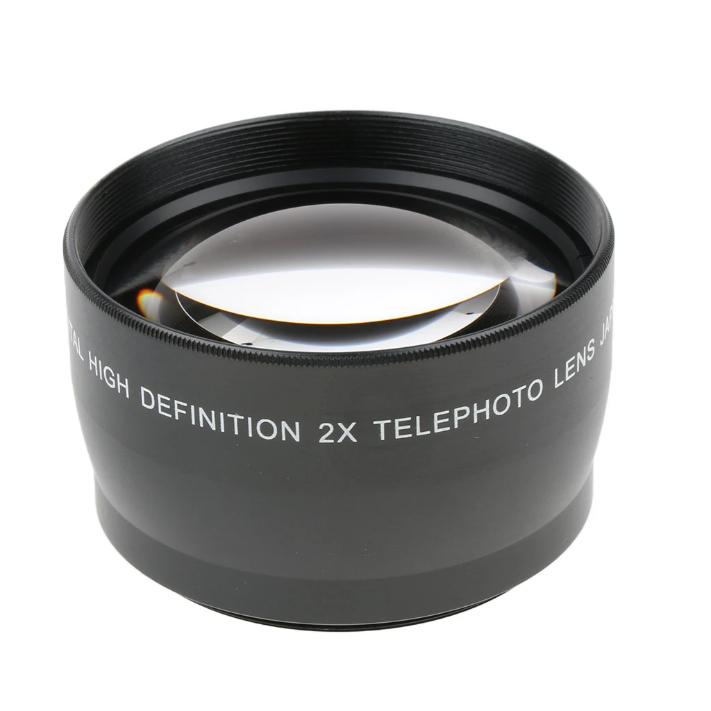 Металлический телеобъектив 55 мм 2x для камер Canon Pentax Olympus Fujifilm Panasonic Sony и других