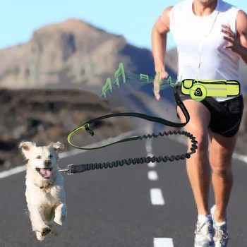 

Dogs Harness with Waterproof Waist Bag Sports Running Traction Rope Dog Leash Jogging Lead Adjustable flexibility Traction Leash