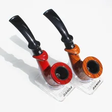 Высококачественная Ретро винтажная деревянная курительная трубка Табак, сигареты курительные трубки прочные Мужские Подарочные табачные трубы