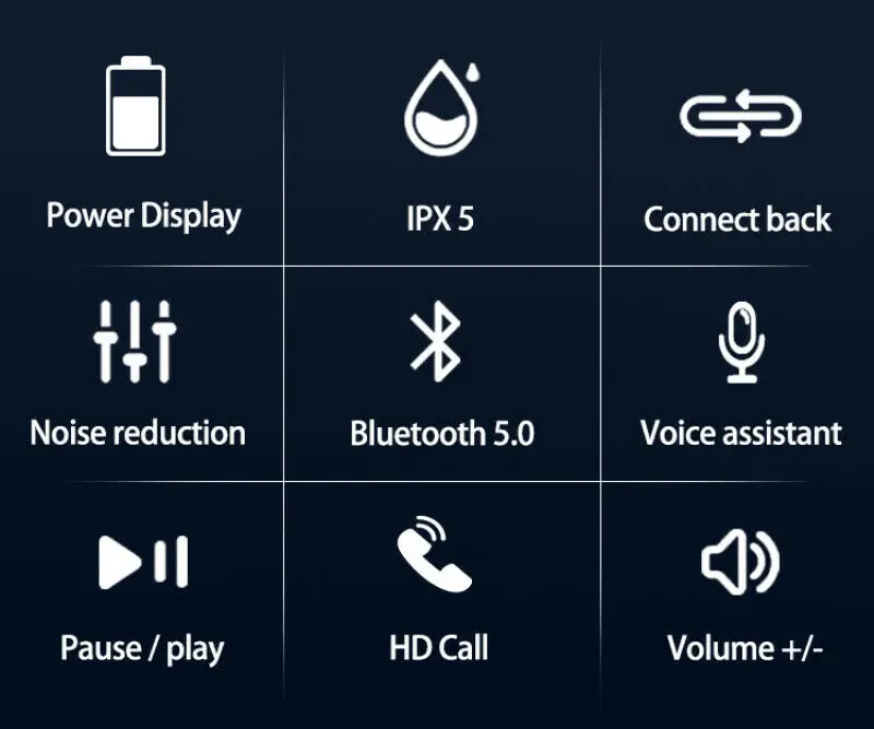 2020 F9 9 TWS беспроводной наушник Bluetooth 5 0 наушники спортивные гарнитура с микрофоном