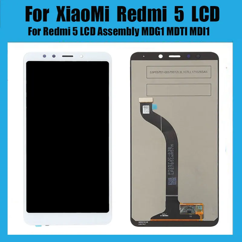 100% протестированный ЖК-экран для XiaoMi Redmi 5 дисплей с сенсорным экраном и