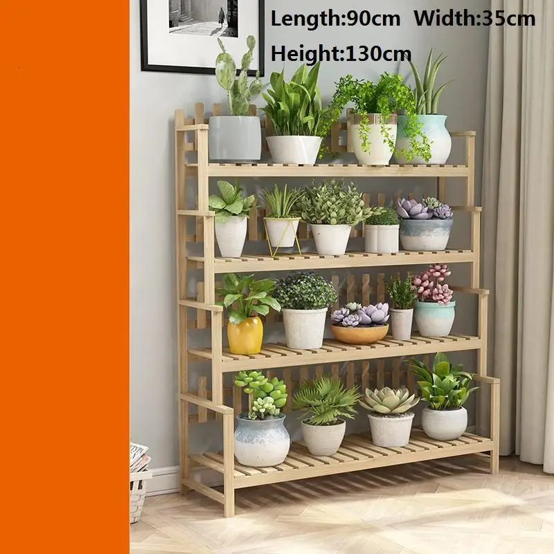 MODEL B Лестница Полка для помещений Estante Para Plantas Balkon деревянные полки для стойки Dekoration открытый цветок Stojak Na Kwiaty завод Стенд - Цвет: MODEL B