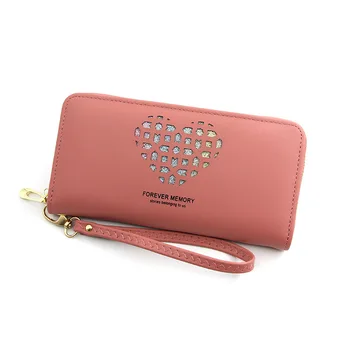 

New Ladies Wallet Clutch Bag Long Zip Fashion Phone Bag Hollow Clutch Wallet