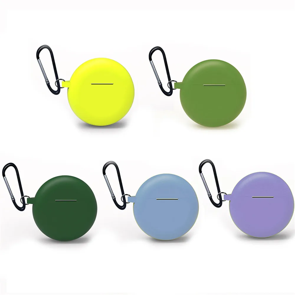 

Protective Earphone Case for HUAWEI Freebuds 3 Soft Silicone Anti-slip Protective Case Charging Cover with Buckle