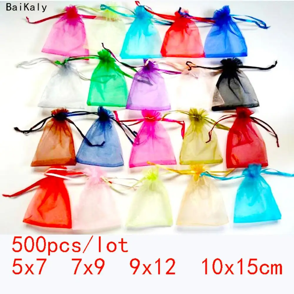 30x40cm Organza Jewelry Bags Organza Jewelry Bags 10x15 Organza