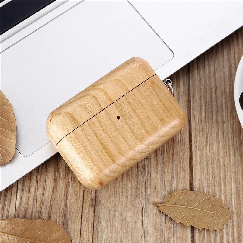 Для Apple AirPods Pro Чехол деревянный Bluetooth футляр для наушников противоударный защитный чехол для Air Pod Pro Чехол