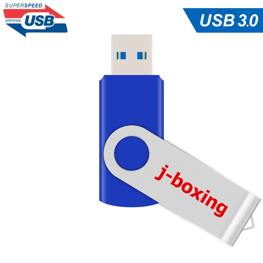 J-бокса Синий Флеш-накопитель USB 3,0 16 GB металлические вращающиеся флэш-флеш-накопитель Флэшка накопитель 32 GB 64 GB флэш-диск планшетный