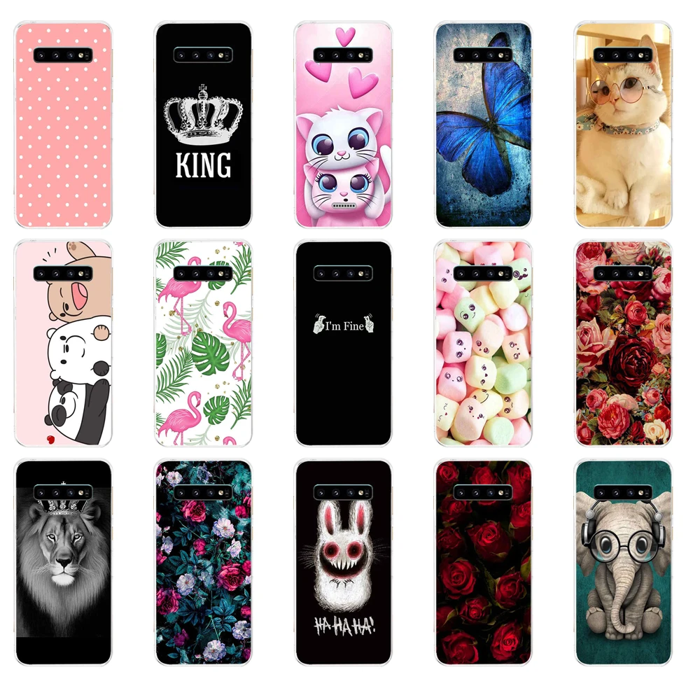 Per Samsung Galaxy S10 Custodia S10Plus Custodia In Silicone Tpu Cover Phone S10 E Custodia Per Samsung S10 Plus G975F S 10 Sm-G973F Custodia