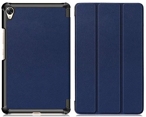 PC-DarkBlue Чехол для huawei mediapad M6 8,4 дюймов VRD-AL09 VRD-W09 подставка чехол для планшета huawei M6 8,4 Чехол+ пленка+ ручка - Цвет: PC-DarkBlue