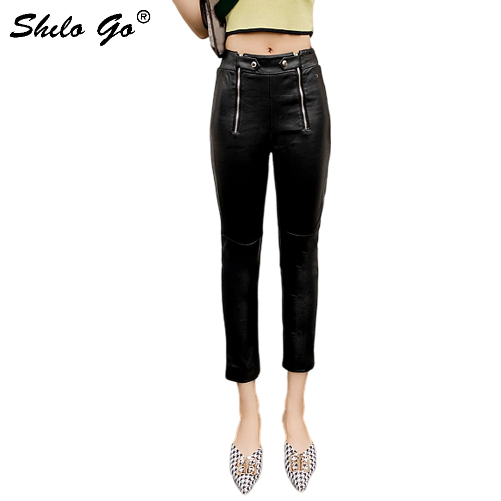 Lederen Broek Highstreet Knop Detail Dubbele Ritssluiting Schapenvacht Potlood Broek Vrouwen Herfst Winter Sexy Slanke Broek Lederen Broek Highstreet Knop Detail Dubbele Ritssluiting Schapenvacht Potlood Broek Vrouwen Herfst Winter Sexy Slanke Broek