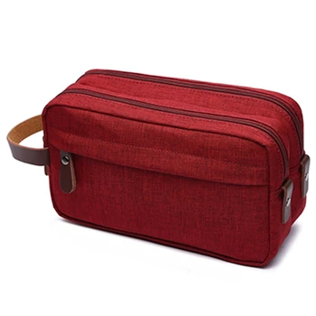 

Red Makeup case Travel Canvas Cosmetic Makeup Organizer Women Toiletry Bag Beautician Beauty Case Men Makeup Bag
