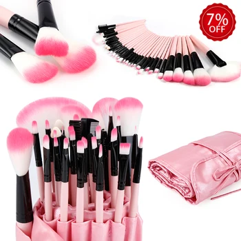

32 Pcs/lot Makeup Brushes Set For Foundation Powder Blush Eyeshadow Concealer Lip Eye Make Up Brush Pink Cosmetics Tools TSLM1