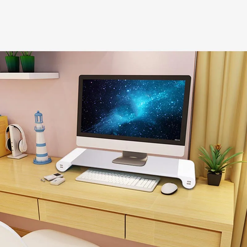 

Aluminium Alloy Base Holder Smart 4 USB Port Charger Stand for PC Desktop Laptop VDX99