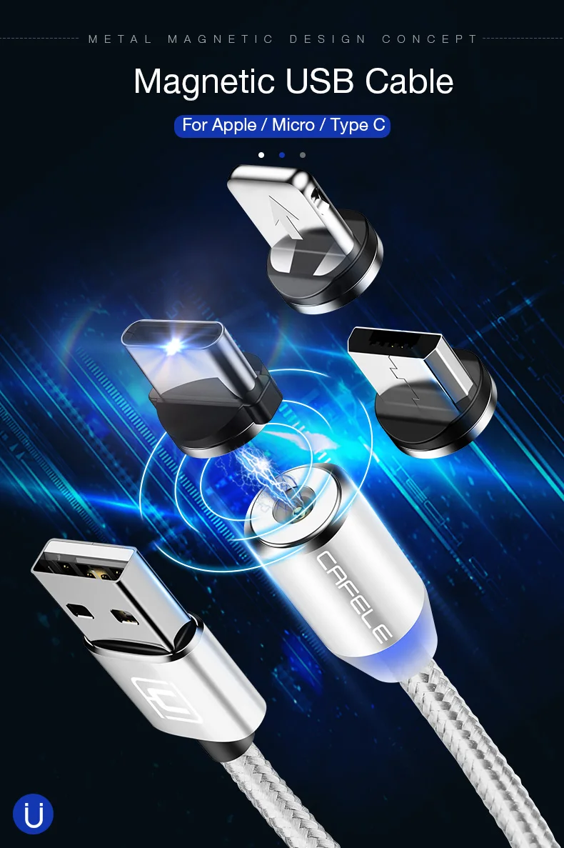 Магнитный USB кабель для iPhone 11 XR зарядное устройство магнитный светодиодный usb-кабель для iPhone Xiaomi samsung