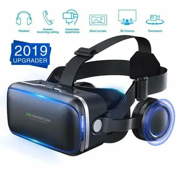 

HiMISS Glasses VR Box Virtual Reality Cardboard Headset Helmet For Smartphone Samsung Eyeglasses VR Devices for Games